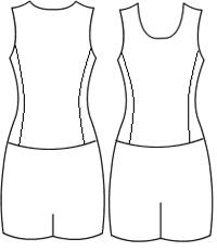 Low Bodice boatneck with side panels