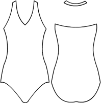 V Neck Halter Leotard