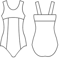 Empire Tank with camisole back-princess body Leotard