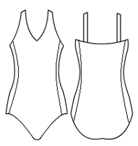 'V' Neck cami with side panels