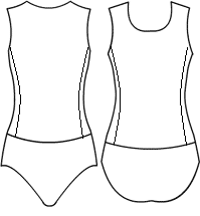 Low Bodice boatneck with side panels