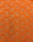 Fabric 12096 Neon orange lace