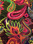 Fabric 1236 Bright Paisley print