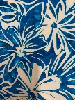 Fabric 1295 Turquoise flowers