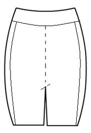 Side accented bike shorts with rollover waistband