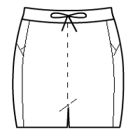 Side pocketed hot pants with drawstring