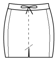 Side accented hot pants
