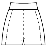 Side accented basic shorts
