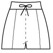 Front racing stripe basic shorts