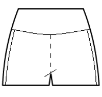 Yoked Basic shorts with Side racing stripe