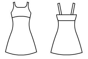 Basic Front Double Strap Camisole Dress