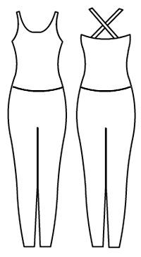 Low Bodice Double Strap Bodysuit