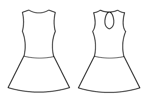 Keyhole Back Dress