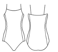 Binded camisole with side panels