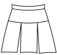 Yoked Split Skirt