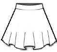 MESH Circle skirt
