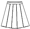 Wide Pleat Skirt