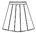 Wide Pleat Skirt